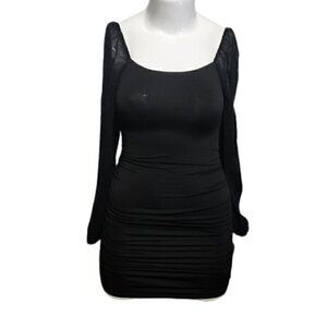 [SHEIN] Sheer Long Sleeve Midi Dress - Size M Tall